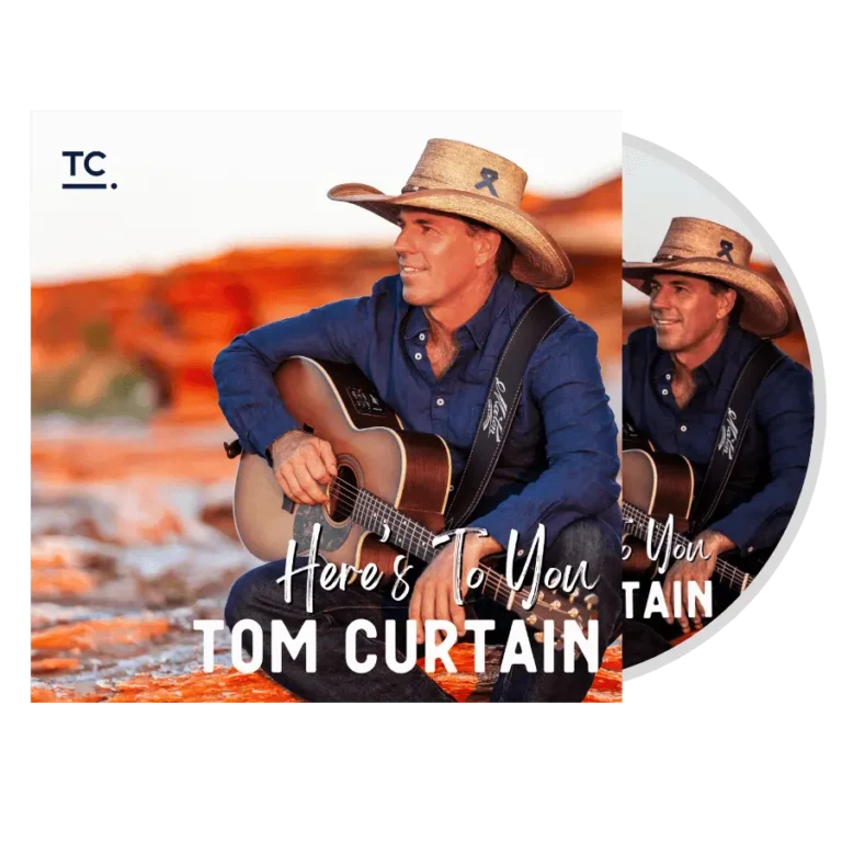 Here's to you 2025 Album Cover with CD by Tom Curtain